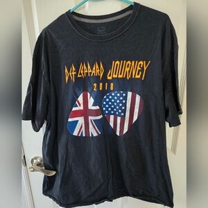 Def Leppard Journey 2018 Rock US Tour Concert T-Shirt Unisex 2XL